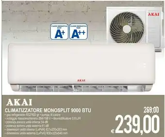 MD Discount Akai Climatizzatore Monosplit 9000 BTU offerta