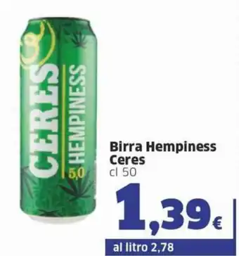 Sigma Superstore Ceres Birra Hempiness 50 cl offerta