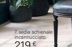 Maisons du Monde Sedia Schienale Incannucciato offerta