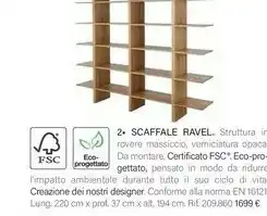 Maisons du Monde Ravel Scaffale offerta
