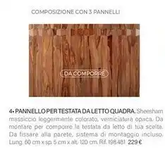 Maisons du Monde Pannello Per Testata Da Letto Quadra offerta