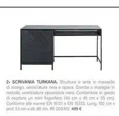 Maisons du Monde Scrivania Turkana offerta