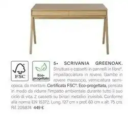 Maisons du Monde Scrivania Greenoak offerta