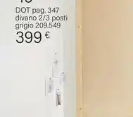 Maisons du Monde DOT Divano 2/3 Posti Grigio offerta
