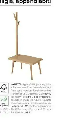 Ravel Appendiabit Piano E Gambe In Frassino