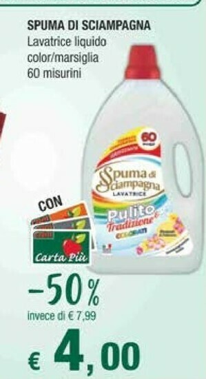 Crai Spuma di Sciampagna Lavatrice Liquido Color offerta