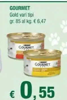 Crai Gourmet Purina Purina GOURMET GOLD 85 G offerta