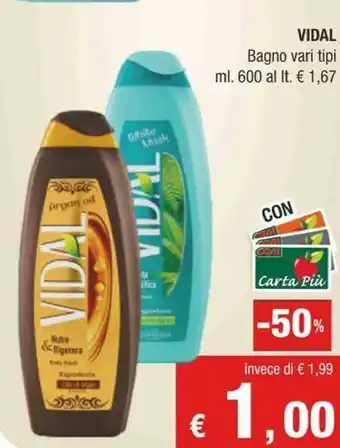 Crai Vidal Bagno Argan Oil/ White Musk 600 Ml offerta