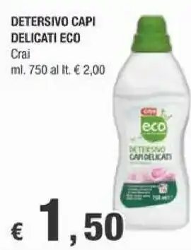 Crai Crai Detersivo Capi Delicati 750ml offerta