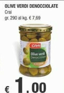Crai Crai Olive Verdi Denocciolate offerta