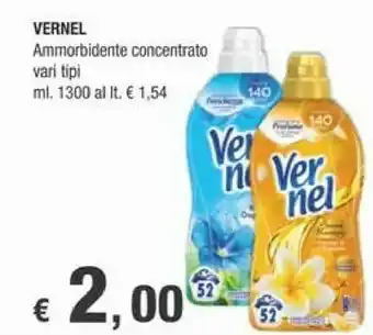Crai Vernel Ammorbidente Concentrato Con Argan 1300ml offerta