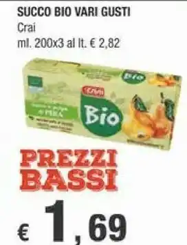 Crai Crai Succo Bio Vari Gusti offerta
