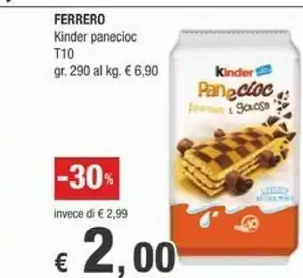 Crai Ferrero Kinder PaneCioc Star Wars offerta
