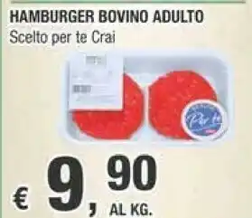 Crai Crai Hamburger Bovino Adulto offerta