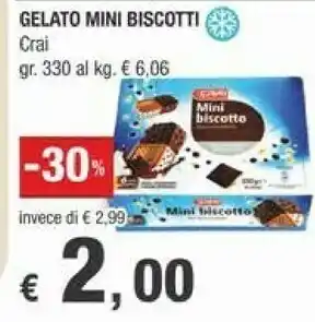 Crai Crai Gelato Mini Biscotti offerta
