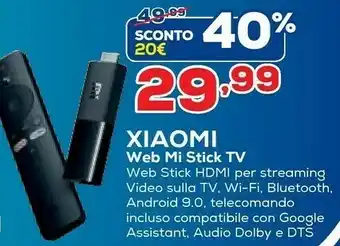Euronics Xiaomi Web Mi Stick Tv offerta
