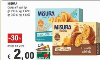 Crai Misura 6 Cornetti All'Albicocca Privolat 290 G(ml) offerta