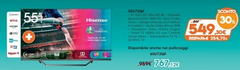 Expert Hisense 55U72QF offerta