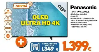 Expert Panasonic TX-48JZ1000E offerta
