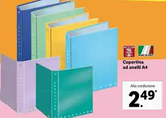 Lidl Pigna Copertina Ad Anelli A4 offerta