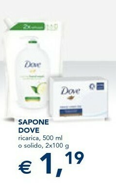Esselunga Dove 8717163097700 Sapone Sapone Liquido 500 Ml 1 Pezzo(i) offerta