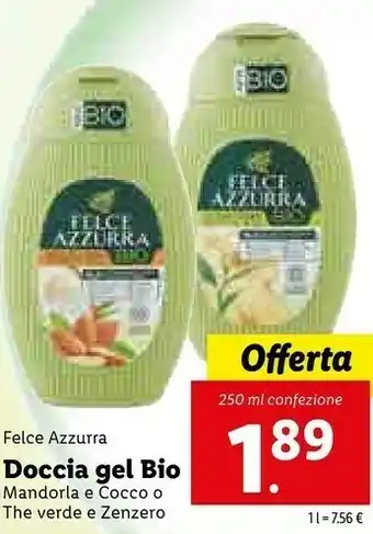 Lidl Felce Azzurra Felce Azzura Doccia Gel Bio offerta