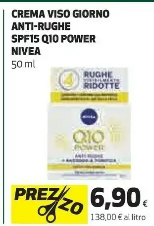 Coop Nivea Crema Viso Giorno Anti Rughe Spf15 Q10 Power 50 Ml offerta