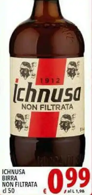 Gros Ichnusa Birra Non Filtrata 500 G(ml) offerta