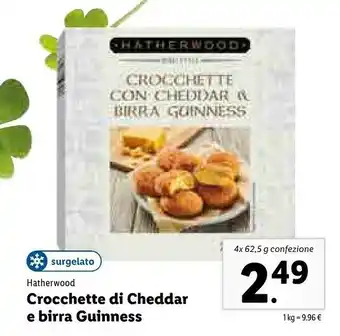 Lidl Hatherwood Crocchette Di Cheddar E Birra Guinness offerta