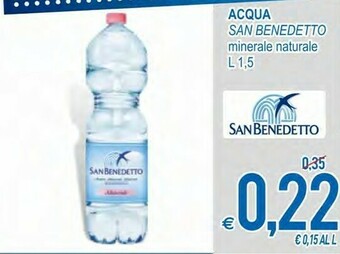 MD Discount San Benedetto Acqua Minerale Naturale offerta