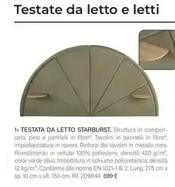 Maisons du Monde Testata Da Letto Starbust Tavolini In Pannelli offerta