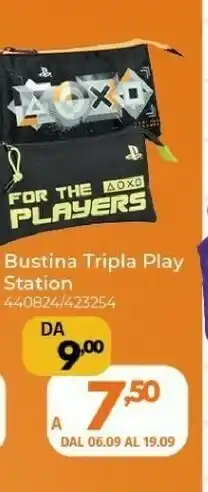 Bustina Tripla Play Station