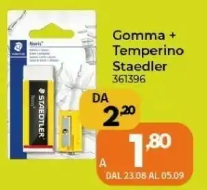 Orizzonte Staedler Gomma + Temperino offerta