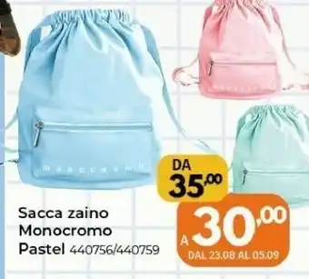 Sacca Zaino Monocromo