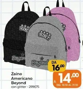 Orizzonte Zaino Americano Beyond offerta