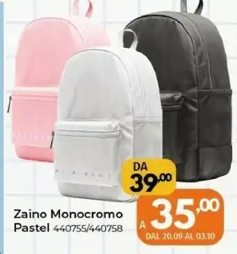 Orizzonte Zaino Monocromo Pastel offerta