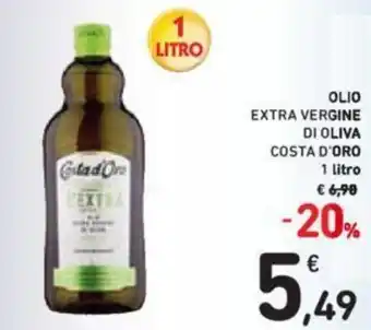 Conad Costa d'Oro Olio Extra Vergine di Oliva 1 litro offerta
