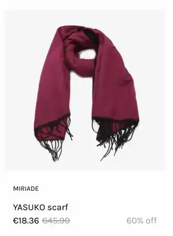 Miriade Yasuko scarf offerta