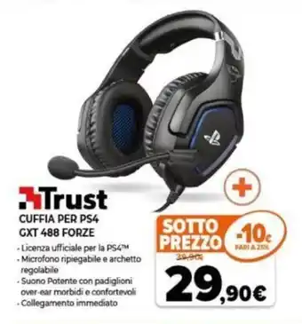 Expert Trust Cuffia per PS4 GXT 488 Forze offerta