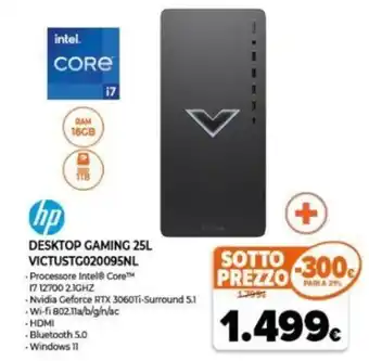 Expert HP Desktop Gaming 25L VICTUSTG020095NL offerta