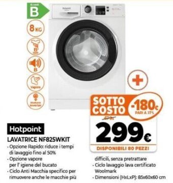 Expert Hotpoint Lavatrice NF825WKIT offerta