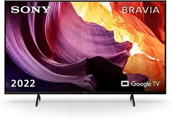 Amazon Sony bravia kd-65x80k, smart google tv, 65 pollici, led, 4k uhd, hdr, playstation con bravia core, nero kd65x80kpaep offerta