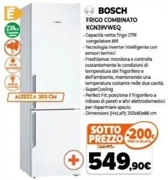 Expert Bosch Frigo Combinato KGN39VWEQ offerta