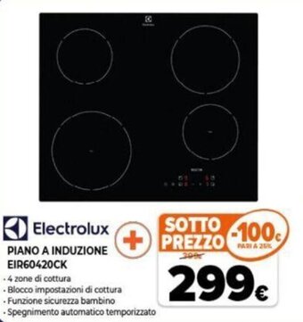 Expert Electrolux Piano a Induzione EIR60420CK offerta