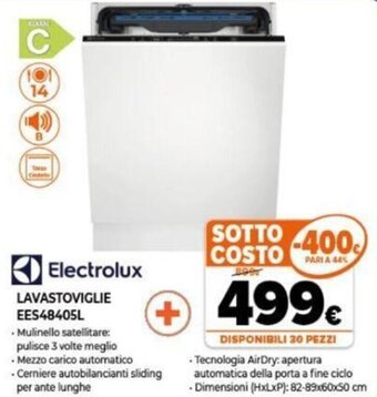 Expert Electrolux Lavastoviglie EES48405L offerta