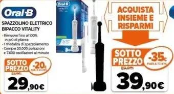 Expert Oral-B Spazzolino Elettrico Bipacco Vitality offerta