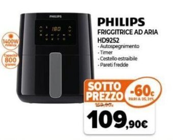 Expert Philips Friggitrice Ad Aria HD9252 offerta