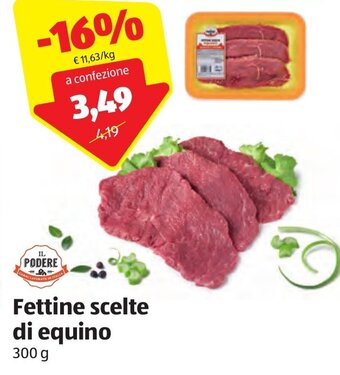 ALDI Il Podere Fettine scelte di equino 300 g offerta