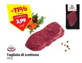 ALDI Il Podere Tagliata di scottona 250 g offerta