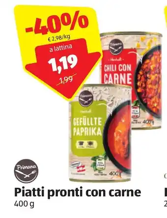 ALDI Primana Piatti pronti con carne 400 g offerta